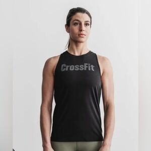 NOBULL High-Neck Black Muscle CROSSFIT Tank for Women SZ M
